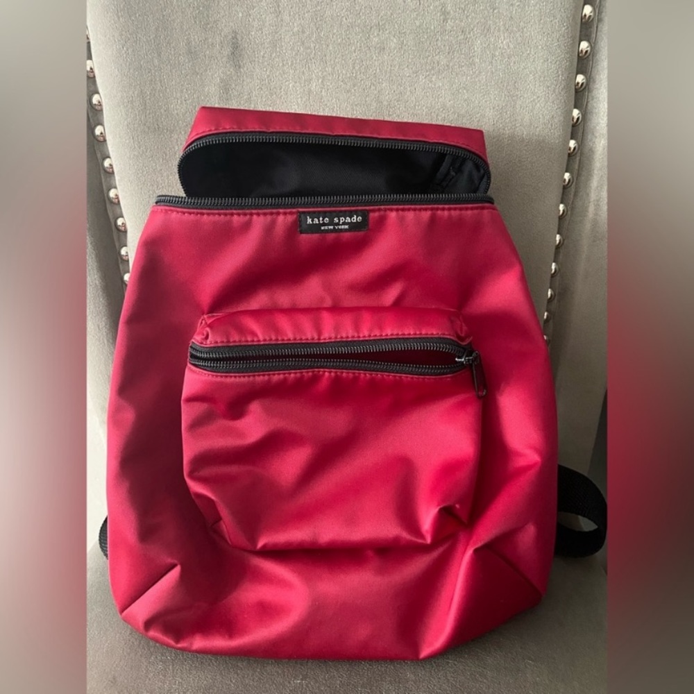 Kate Spade New York Small Red Nylon Backpack